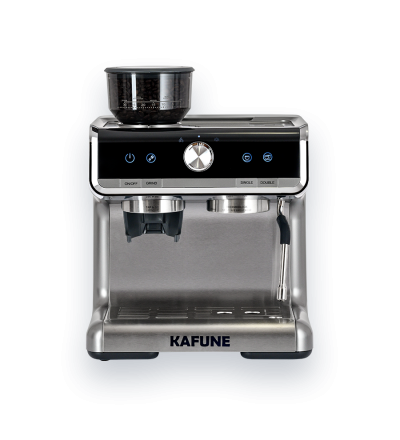 Pachet espressor + 1 kg de cafea premium Kafune boabe la alegere