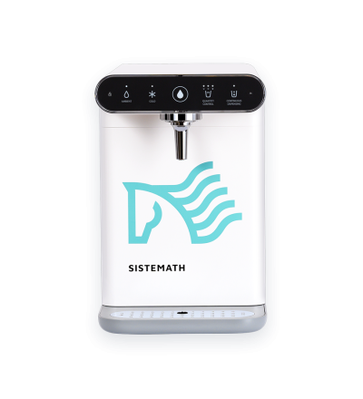 Filtru apă Sistemath Luxium - purificator apă cu sistem performant de filtrare a apei de la robinet. Filtrul de apă Sistemath Luxium oferă într-o simplă atingere apă rece sau la temperatura camerei.