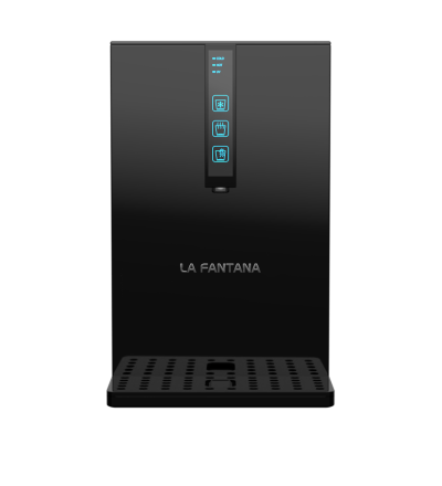 Watercooler cu filtre apă | CARBOPURITY BLACK - Abonament: purificator apă (apă carbonatată, rece sau fierbinte, sterilizare UV) + servicii incluse