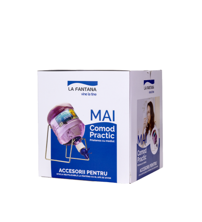 Suport metalic și robinet pentru sticla reutilizabilă de 8l