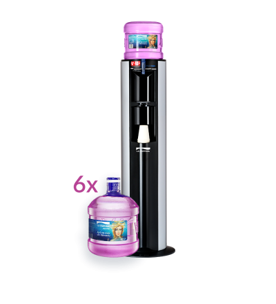 Watercooler Confort Max 6 - Subscription 48 liters of spring water in reusable bottle per month + Watercooler included