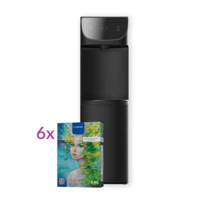 Dozator apa cu cutie 10L - Abonament Extra 6 cu watercooler in custodie 