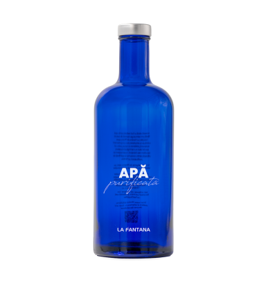 Blue reusable Water Bottle with cap 750ml