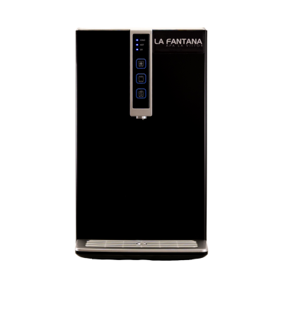 Watercooler cu filtre apă | CARBOPURITY BLACK - Abonament: purificator apă (apă carbonatată, rece sau fierbinte, sterilizare UV) + servicii incluse