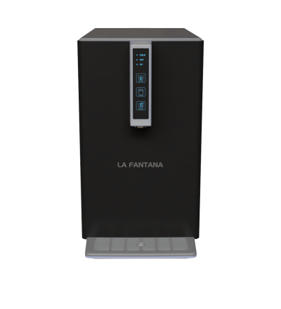 Watercooler cu filtre apă | CARBOPURITY BLACK - Abonament: purificator apă (apă carbonatată, rece sau fierbinte, sterilizare UV) + servicii incluse