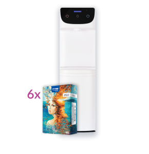 Dozator apa cu cutie 10L - Abonament Extra 6 cu watercooler in custodie 