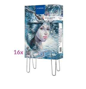 Apă plată - apă de izvor - 16 cutii de 10 litri - pachet Bag-in-box cu apă plată pentru acasă