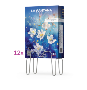 Apă plată - apă de izvor - 12 cutii de 10 litri - pachet Bag-in-box cu apă plată pentru acasă