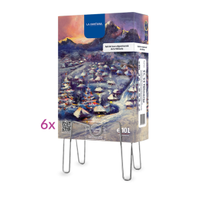 Apă plată - apă de izvor - 6 cutii de 10 litri - pachet Bag-in-box cu apă plată pentru acasă