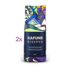KAFUNE cafea boabe Riserva - Blend superior de cafea boabe 1 kg pentru espresso, cu un retrogust cu tonuri fructate