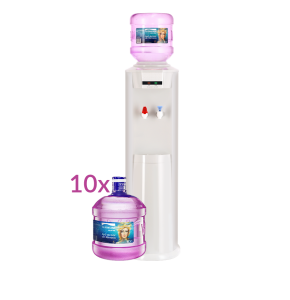 Dozator apă Confort Stil 10 - Abonament Watercooler ( dozator apa ) inclus + 80 litri apă de izvor pe lună, în sticlă reutilizabilă