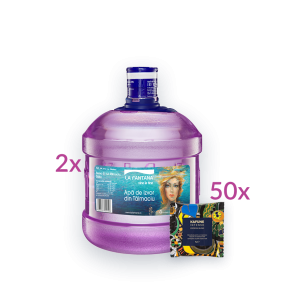 16 litri apă de izvor + 50 de monodoze Kafune INTENSO