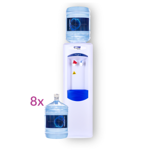 Dozator apa cu bidon apa 19L - Abonament Aquacool Ultra 8 cu watercooler in custodie 