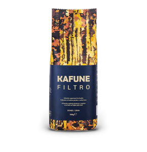 KAFUNE cafea boabe Filtro - Blend superior de cafea boabe 500g pentru filtru, cu un retrogust persistent și ușor picant, cu note de ciocolată