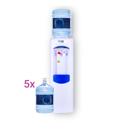Dozator apa cu bidon apa 19L - Abonament Aquacool Ultra 5 cu watercooler in custodie 