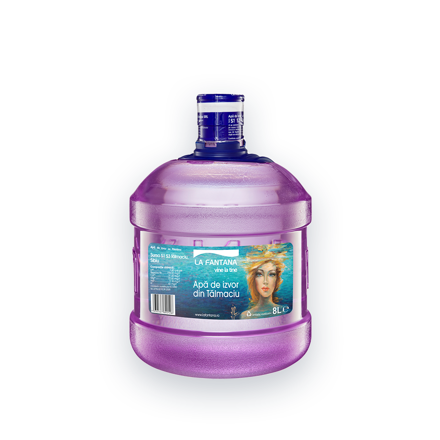 Pachet Refill (4 X 8l) - 32 Litri Apă De Izvor n Sticle Reutilizabile De 8 Litri Oferite La Schimb