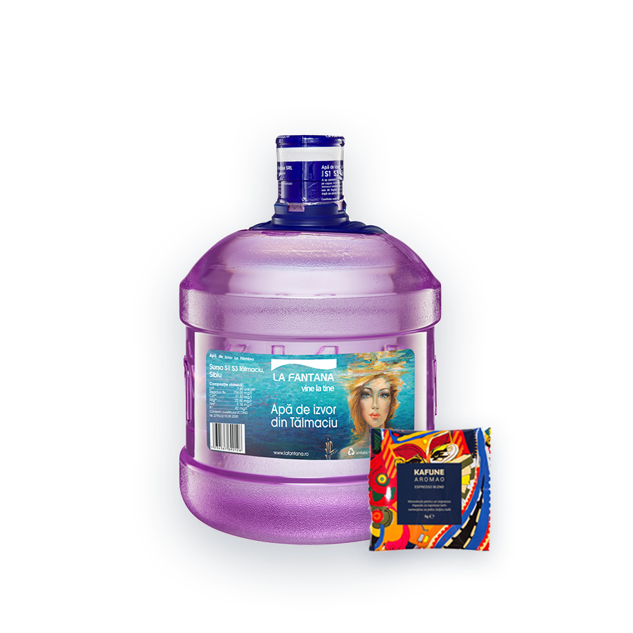 Pachet Refill (4 X 8l) Cafea - 32 Litri Apă De Izvor + 50 De Monodoze Kafune Aromao