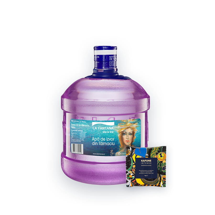 Pachet Refill (4 X 8l) Cafea - 32 Litri Apă De Izvor + 50 De Monodoze Kafune Intenso