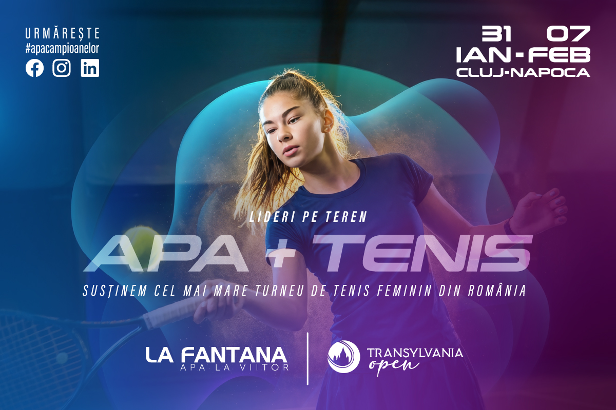 Parteneri de tradiție cu performanța! La Fântâna hidratează Transylvania Open și în 2026